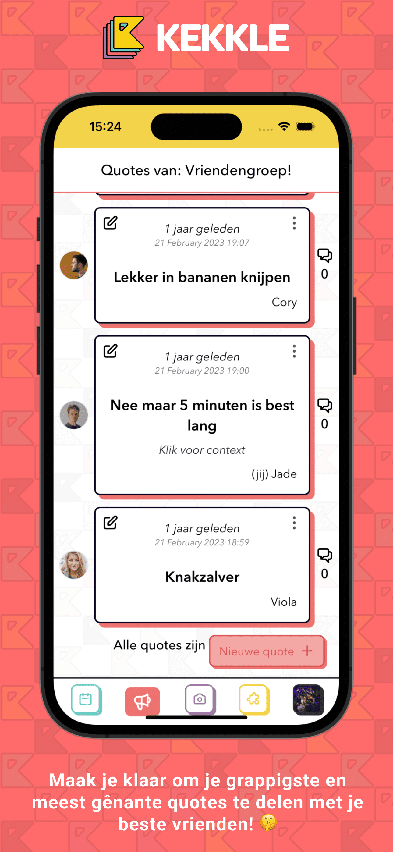 Screenshot van de app 1